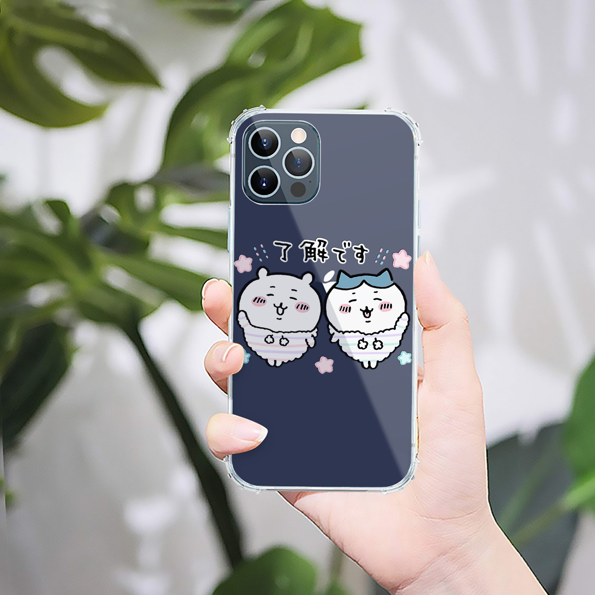 （画像用） ちいかわ ハチワレ Chii-kawa hachiware 【iPhone 12シリーズ対応】透明スマホケース（クリアソフトケース）